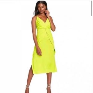 Cushnie x Target Twist Front Lime Green Dress